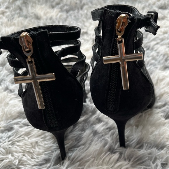 Charlotte Russe high heels, gladiator wrap design, close at ankle, size 9 - Picture 3 of 6